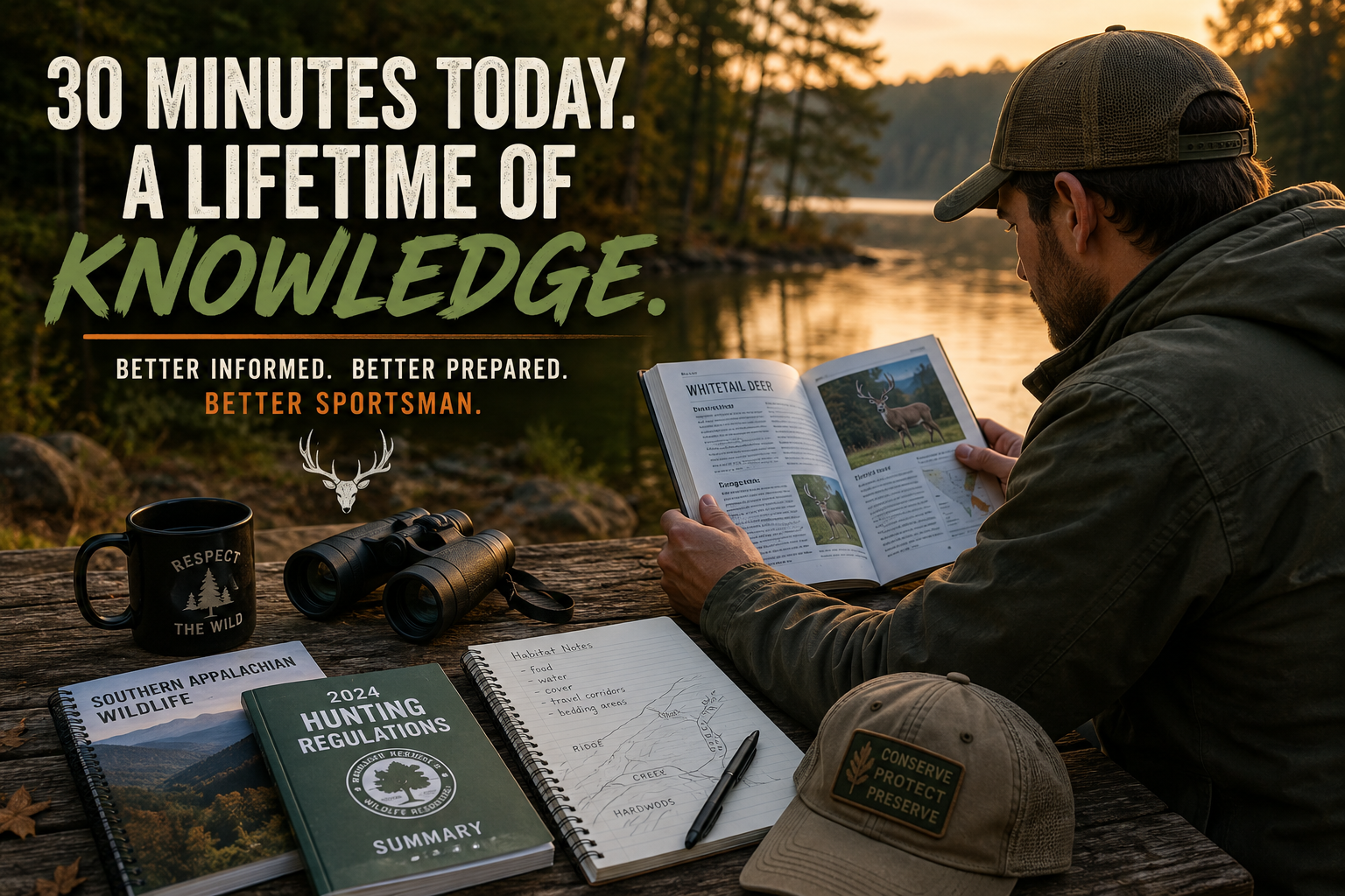 Spending 30 Minutes Learning Something New About Local Wildlife, Habitat, Regulations, or Conservation